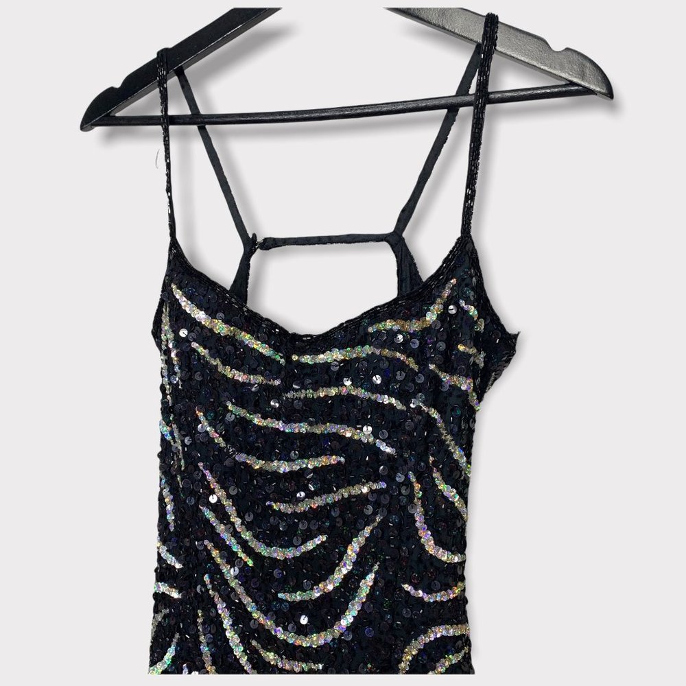 Precious Formals Sequin Open Back Formal Dress Sm… - image 2